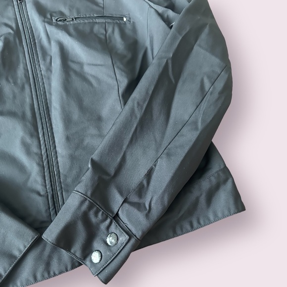 Women’s Hugo Buscati Collection Black Nylon Jacket Size Large - Picture 3 of 8